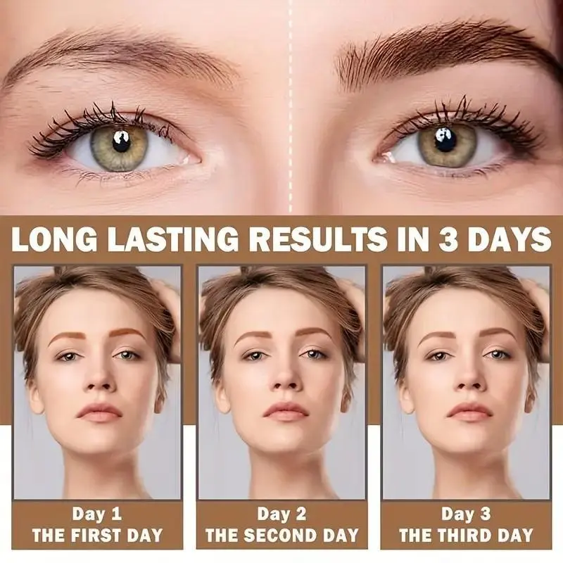 The last day: 72% OFF🧚Easy Peel-Off Eyebrow Gel-Waterproof &Sweatproof, Long-Lasting Black or Brown TattooTint, Film Forming, Medium Coverage for All SkinTypes