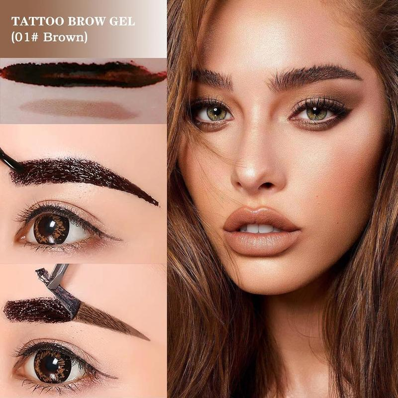 The last day: 72% OFF🧚Easy Peel-Off Eyebrow Gel-Waterproof &Sweatproof, Long-Lasting Black or Brown TattooTint, Film Forming, Medium Coverage for All SkinTypes