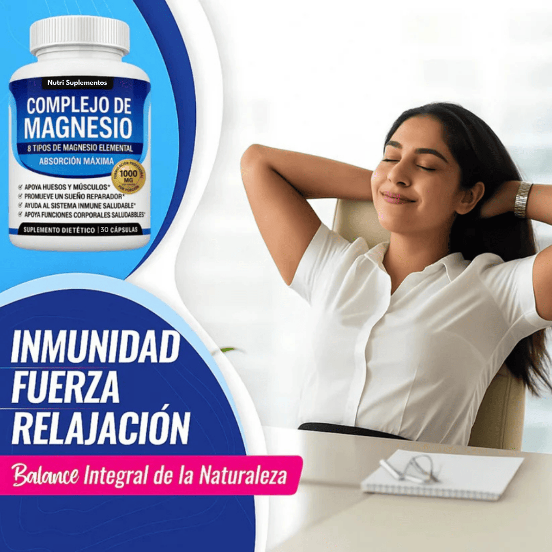 ÚLTIMO DÍA: 40 % DE DESCUENTO—Complejo de magnesio 8 en 1