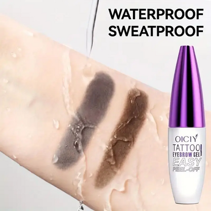 The last day: 72% OFF🧚Easy Peel-Off Eyebrow Gel-Waterproof &Sweatproof, Long-Lasting Black or Brown TattooTint, Film Forming, Medium Coverage for All SkinTypes
