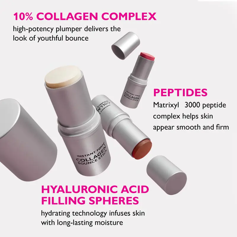 Instant FORMx Collagen Bounce Stick, Collagen-Infused Multi-Use Stick, Instant Hydration Skincare
