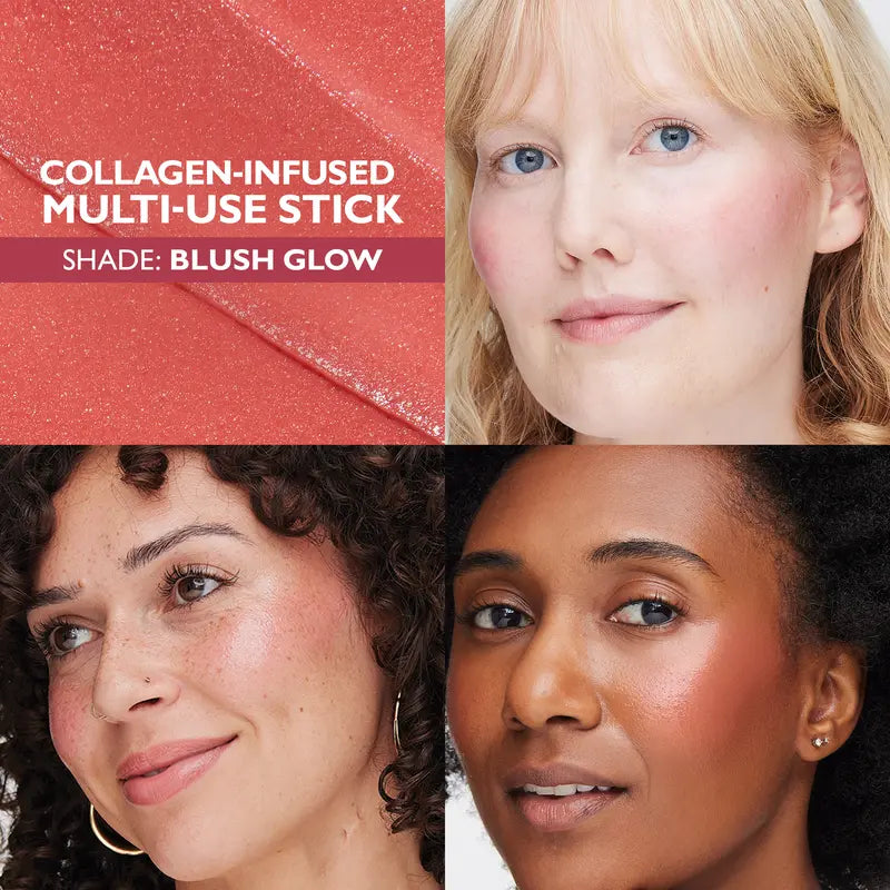 Instant FORMx Collagen Bounce Stick, Collagen-Infused Multi-Use Stick, Instant Hydration Skincare