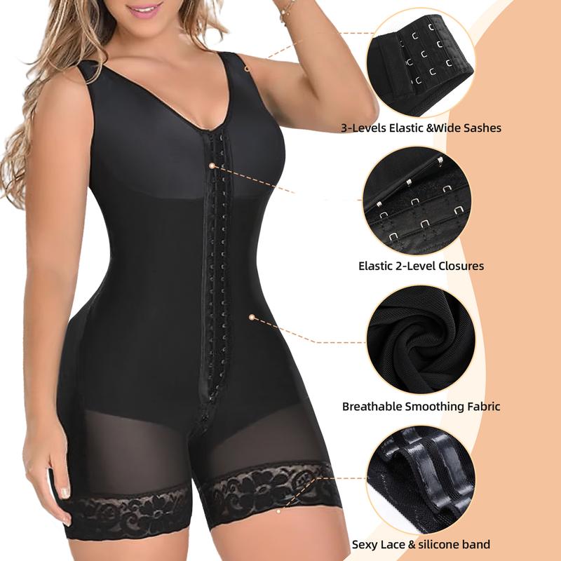 The Last Day: 55%OFF☀️Fajas Colombianas Shapewear for Women Tummy Control Full Body Shaper Butt Lifter with Zipper Crotch
